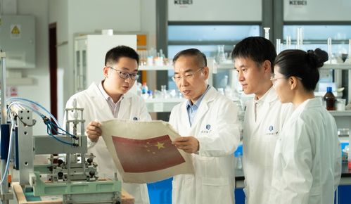 嫦娥六號撐起國旗 月球背面閃耀科技之光——武漢紡織大學研制“石頭版”五星紅旗側記